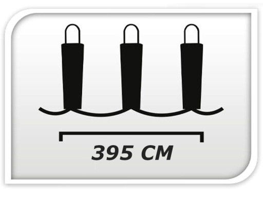 Osvetlenie vianočného stromčeka girlanda na batérie 80 LED svetiel TEPLÁ BIELA - 395 cm