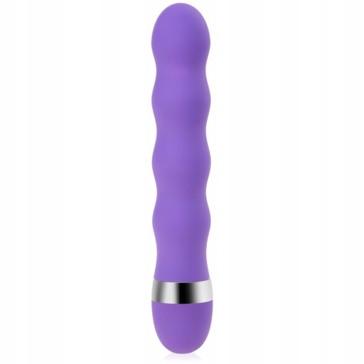 VÝKONNÝ VLNOVANÝ VIBRÁTOR, FIALOVÁ VAGINA ANUS PRE G BOD