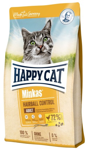 Happy Cat MINKAS Hairball Control suchá hydina 500 g