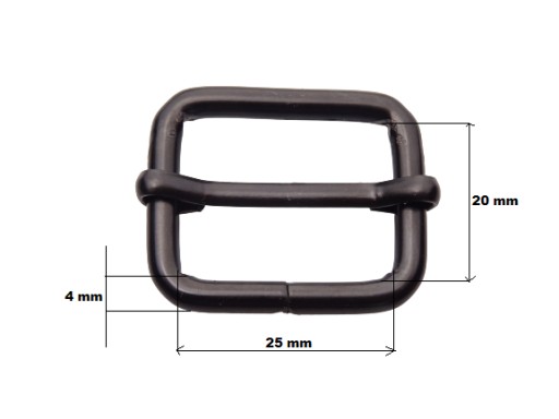 Ovládač merača pre remeň 25 / 20 / 4 mm 10 ks čierny