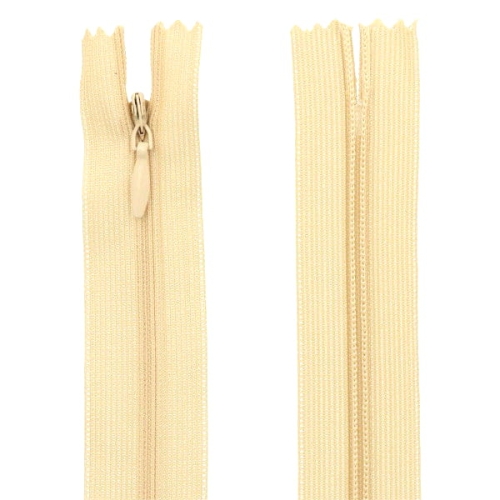 Zipsy zakryté 30cm VANILKA 1 ks.
