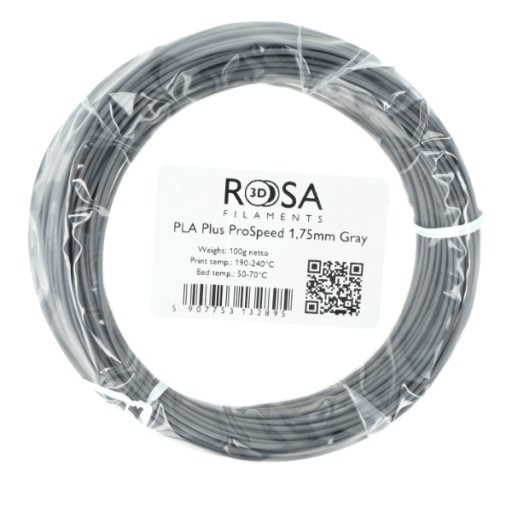 PLA Plus ProSpeed® Rosa3D Grey filament Grey 100g