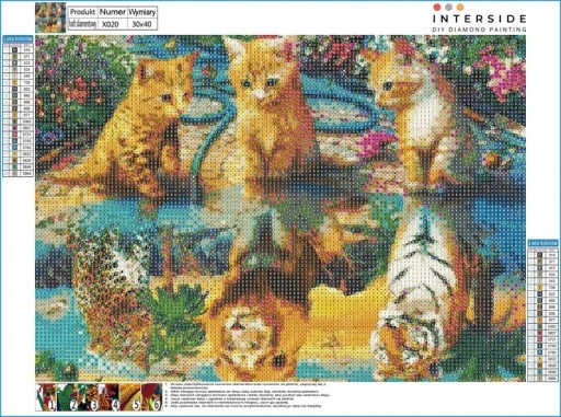 Ručná výšivka Mosaic diamond puzzle