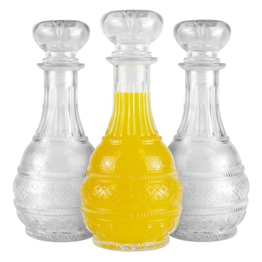 KARAFOVÁ FĽAŠA 500ML + SKLENENÉ viečko