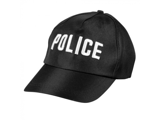 Bejzbalová čiapka Policajné oblečenie Prevlek policajta čierne