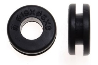 Guma na montáž okrúhlej kapotáže 19x8x8 ks