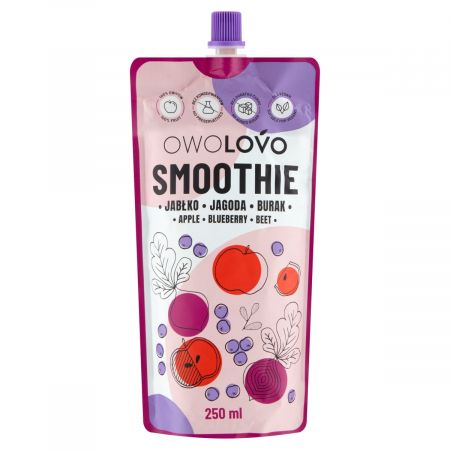 Owolovo Smoothie vrecko jablko-čučoriedka-cvikla 250 ml