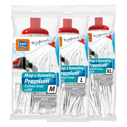 MOP RAVI LINE Z PREMIUM BAVLNY, VEĽKOSŤ L