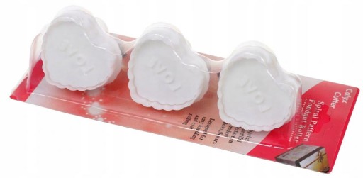 Vytláčané vykrajovačky Hearts LOVE COOKIES 3 ks