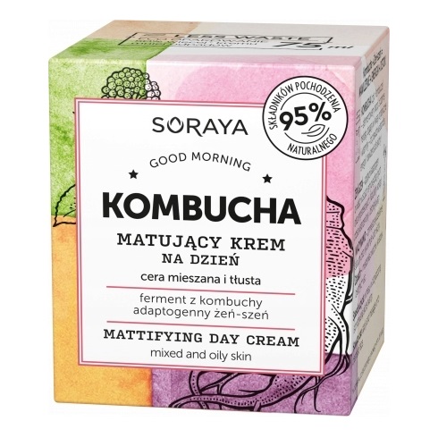 Prírodný zmatňujúci denný krém Soraya Kombucha