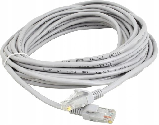 ZLATÝ RJ45 SKÚTENÝ PÁR ETHERNETOVÝ LAN KÁBEL 15m