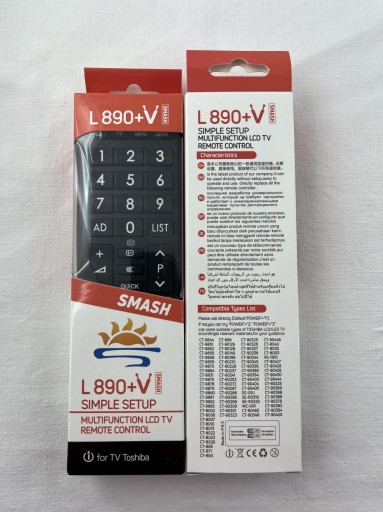 Diaľkové ovládanie pre TV TOSHIBA RM-L890+ CT90326 CT-90326