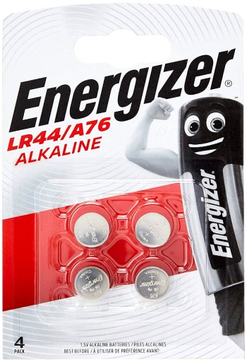 4x ENERGIZER BATÉRIA LR44 AG13 G13 A76 L1154 KA76