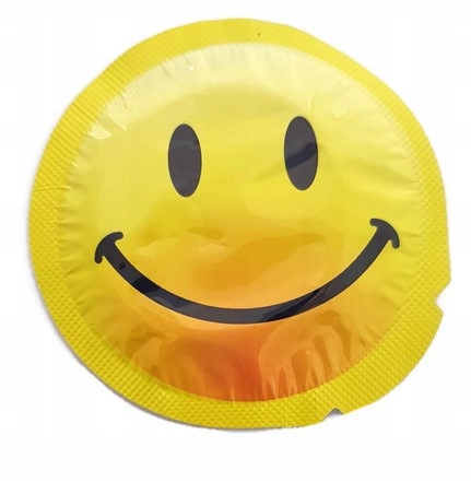 Klasické kondómy EXS SMILEY FACE vo vtipnom sexuálnom tvare, 25 ks.
