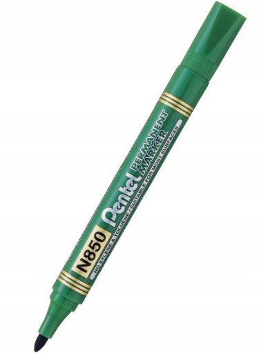 ZNAČKOVAČ PENTEL N850 ZELENÝ KRUHOVÝ PERMANENT NA KOVOVÉ SKLO UNIVERZÁL