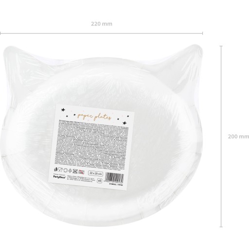 PAPIEROVÉ TANIERE CAT MAČKA ČIERNA 22cm 6 ks