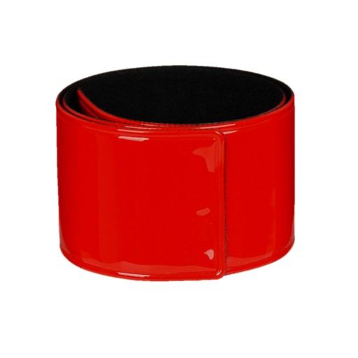 SAMOUPÍNACÍ REFLEXNÝ PÁSOK červený 34 x 3 cm PREMIUM VELÚR