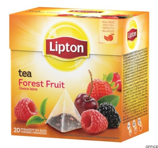 Čierny čaj Lipton Pyramídy lesného ovocia 20 ks
