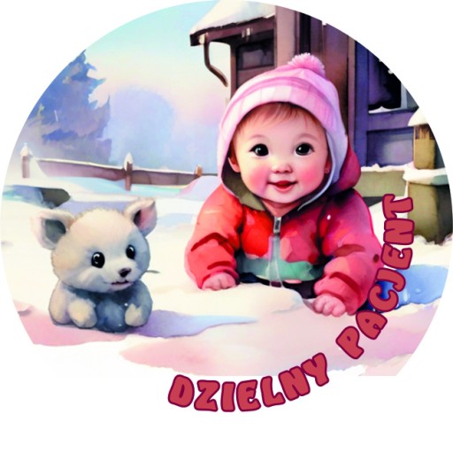 Motivačné nálepky statočný pacient BIG STRONG 5 cm UNISEX 100 ks.