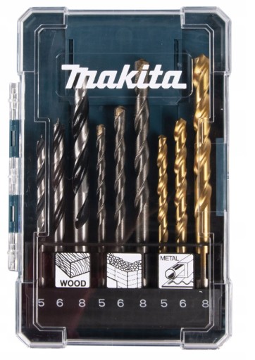 Sada 9 ks vrtákov Makita D-71962
