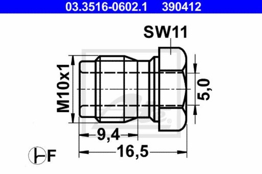 ATE 03.3516-0602.1 Skrutkové spojenie