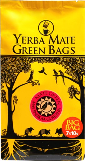 Yerba Mate Zelená Mas Energia Guarana Cocido 7x10 g