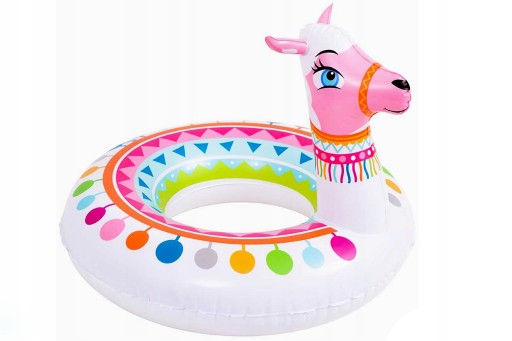 NAFUKOVACIE KOLIESKO PRE DETI ALPACA PLÁŽOVÉ KOLIESKO BIELY BASOVÝ PRUH