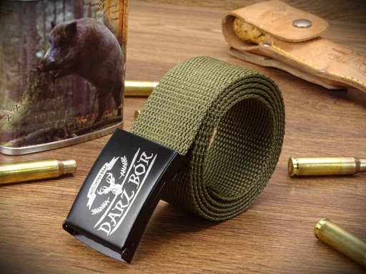 Vojenský pánsky opasok Zelený darček Forester Hunter Beater