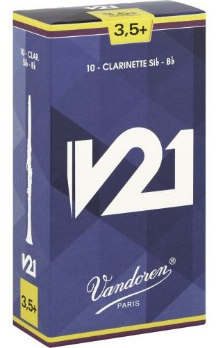 Klarinetový plátok V21 Vandoren, tvrdosť 3,5 Plus