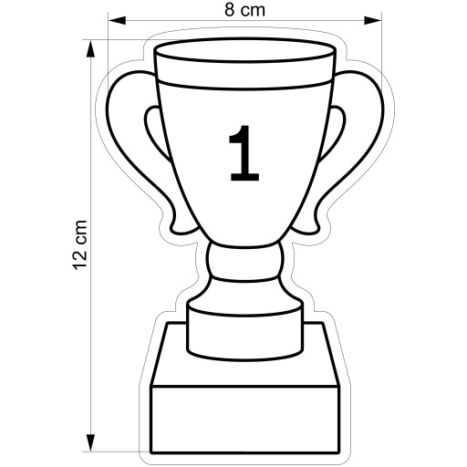 Vykrajovač na sušienky ŠPORT FUTBAL TENIS BASKETBALOVÝ POHÁR 12cm
