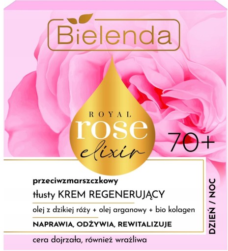 Bielenda Royal Rose Elixir Olejový krém proti vráskam 70+ 50 ml