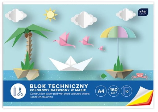 A4 FAREBNÝ TECHNICKÝ BLOK TLAČ
