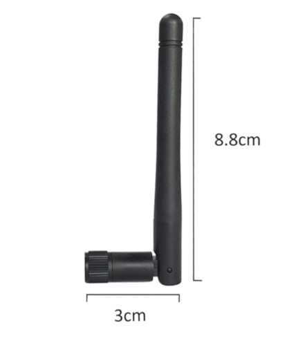 WiFi anténa 2,4GHz 3dBi všesmerová SMA-RP