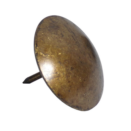 Ozdobný nábytkový čap Hammered Steel Gold ant 30mm