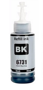 Atrament pre tlačiareň Epson 673 1ks ECOTANK L800 L805 L810 L850 L1800 T6731