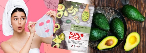Zvlhčujúca maska proti vráskam KOREAN AVOCADO TV MASK