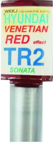HYUNDAI TR2 BENÁTSKÝ ČERVENÝ NÁTER ŠKRABANÝ DOTYK