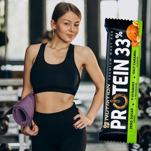 NUTRITION GO ON PROTEIN BAR 33% 50g WPC PROTEIN IZOLÁT BEZ CUKRU