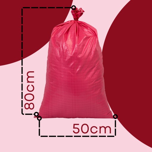 Vrecia s 30kg záťahom na uhlie, suť a kameň 50x80