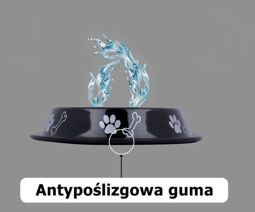 BARRY KING Nerezová kovová miska s gumou pre psov 0,25L