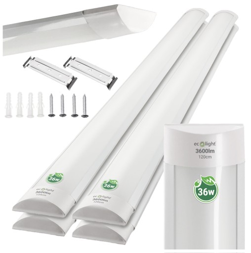 Biele IRON LED lineárne svietidlo 36W 4000K 3600lm IP20 120cm