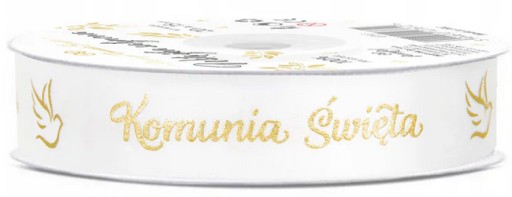 STUHA Saténové prijímanie Stuha Biela sväté prijímanie 15mm x 20m