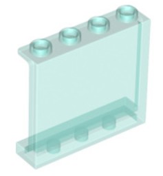 LEGO 60581 PANEL 1x4x3 transparentné modré svetlo trans (8g) 6 ks.
