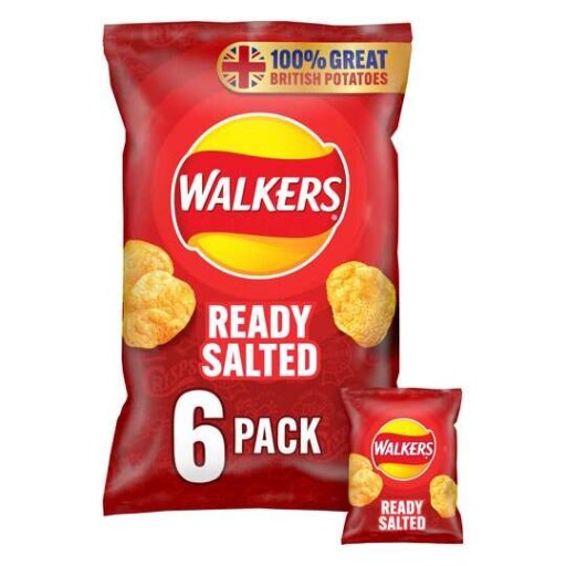 1x 150g WALKERS Lays Salted Potato Crisps UK