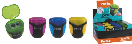 PATIO JUMBO SCHOOL Brúsik S DVOJNÁDOBEROM, mix farieb, 1 kus