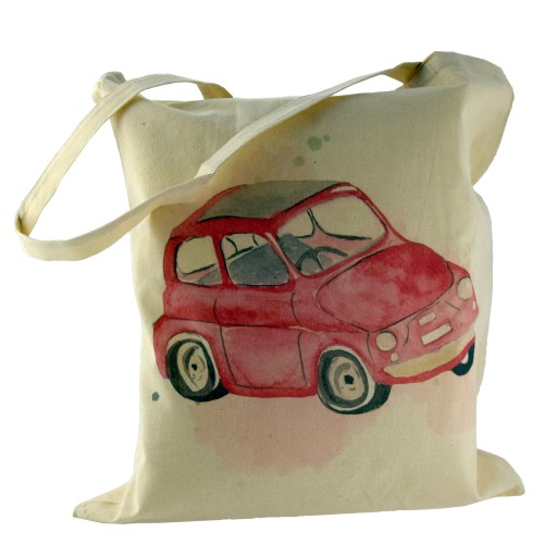 Nákupná taška COTTON BAG AUTO print x1