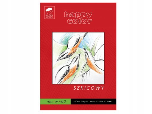 Skicovací blok Młody Artysa Happy Color A4 90g 50k