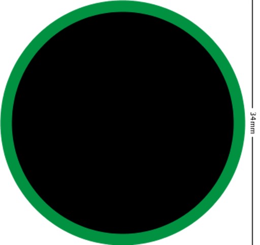 Záplaty na opravu pneumatík 34mm MARUNI MU-A0 10 ks.