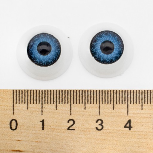 Oči na hračky plastové 20x10mm 8 ks