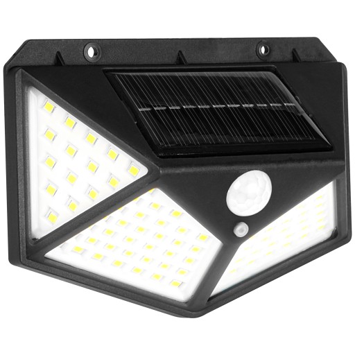SOLAR LAMPA SÚMRAK SNÍMAČ POHYBU 100LED 600lm